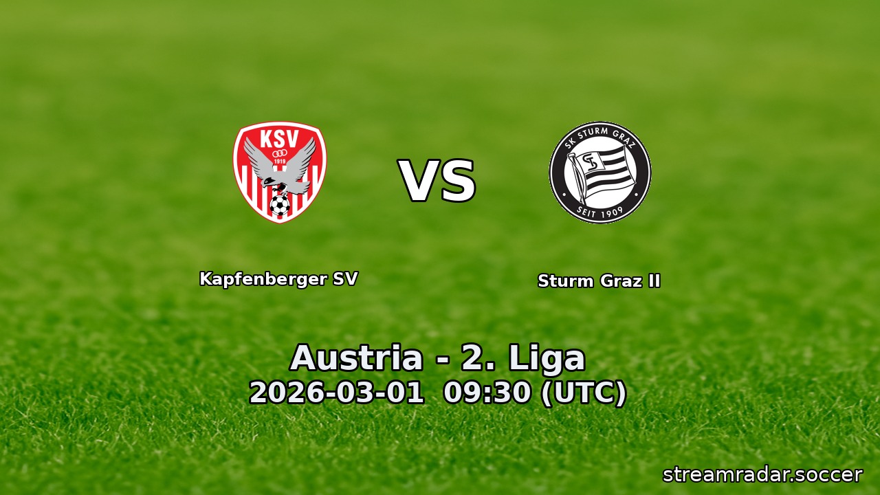 Kapfenberger SV vs Sturm Graz II