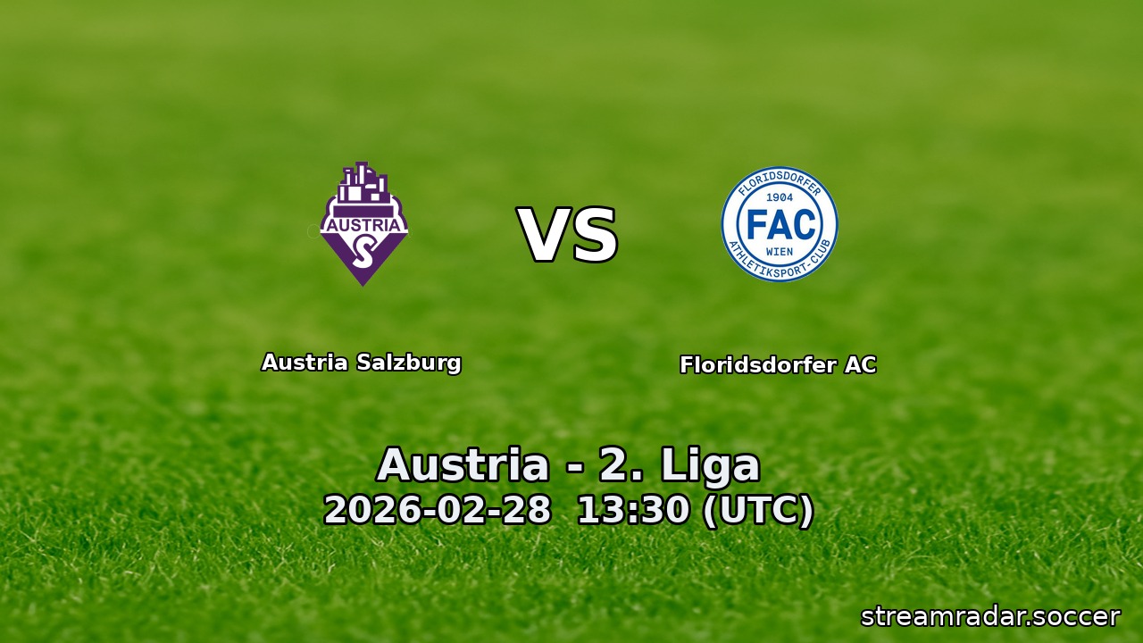 Austria Salzburg vs Floridsdorfer AC