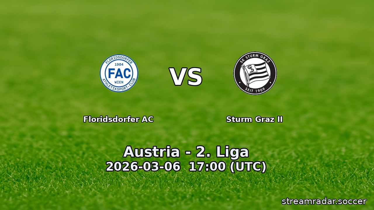Floridsdorfer AC vs Sturm Graz II