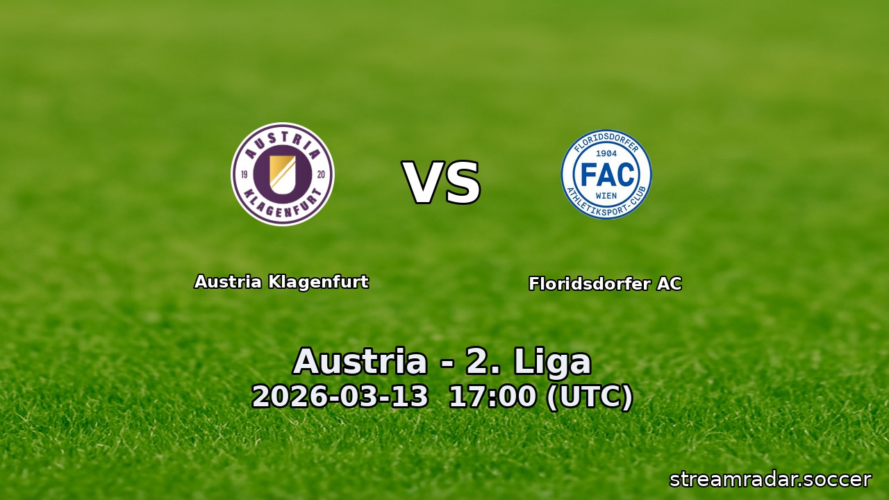 Austria Klagenfurt vs Floridsdorfer AC