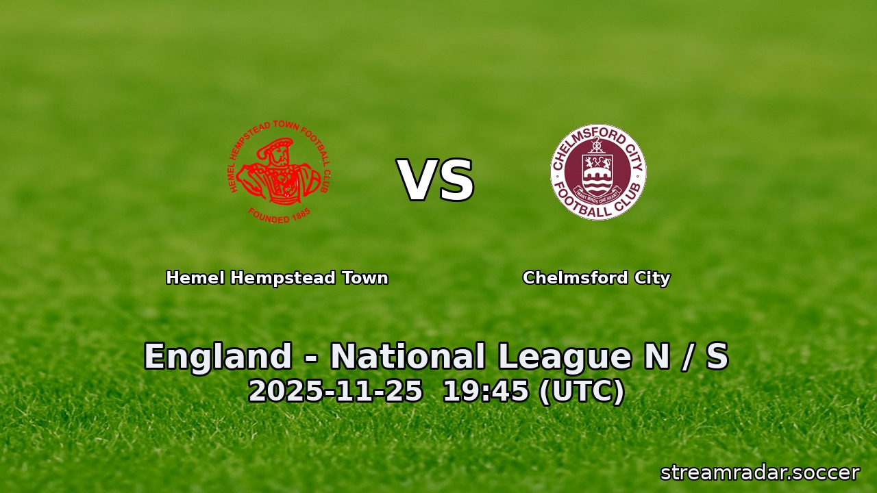 Hemel Hempstead Town vs Chelmsford City