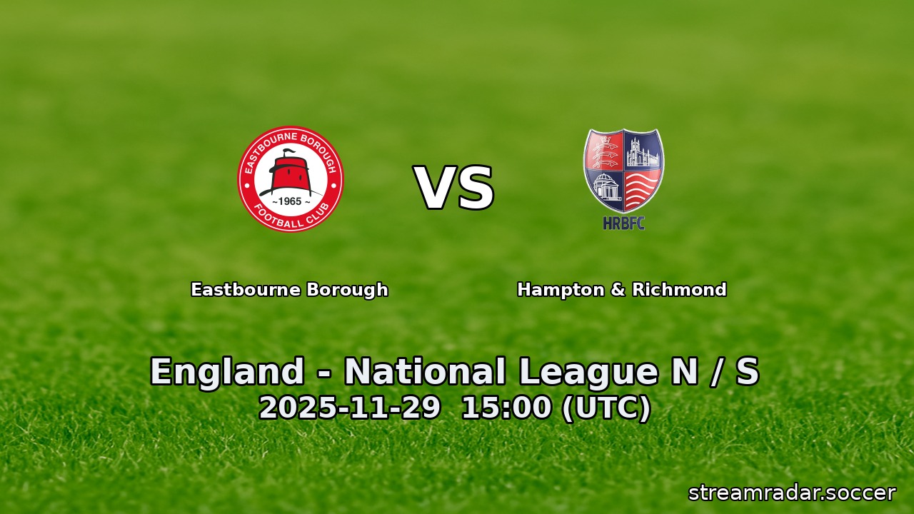 Eastbourne Borough vs Hampton & Richmond