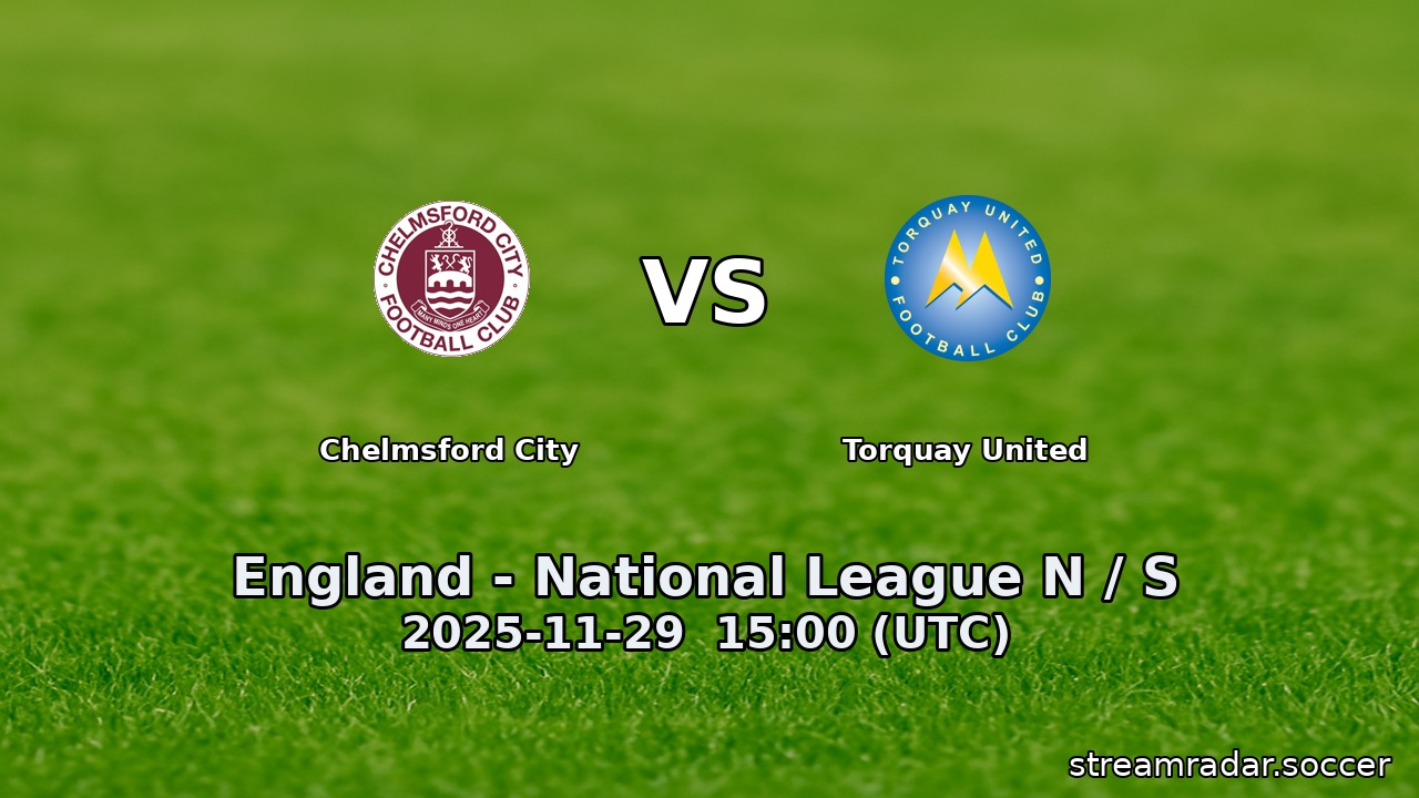 Chelmsford City vs Torquay United