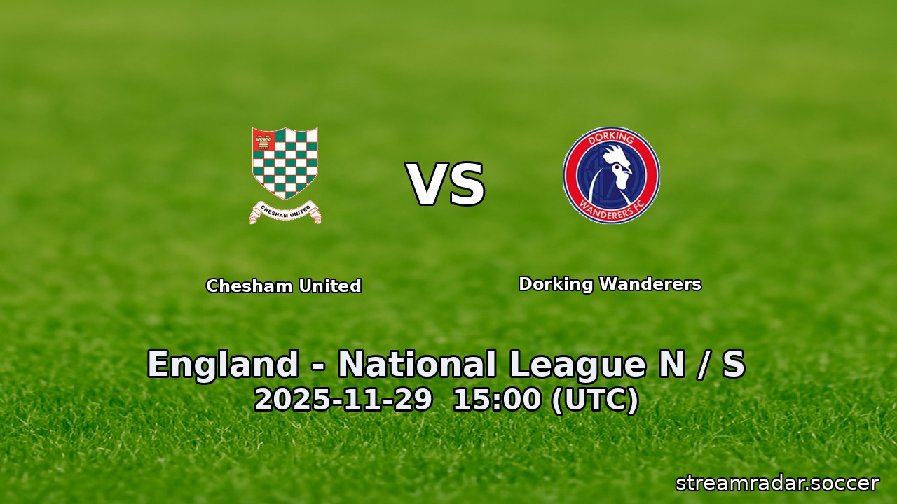 Chesham United vs Dorking Wanderers