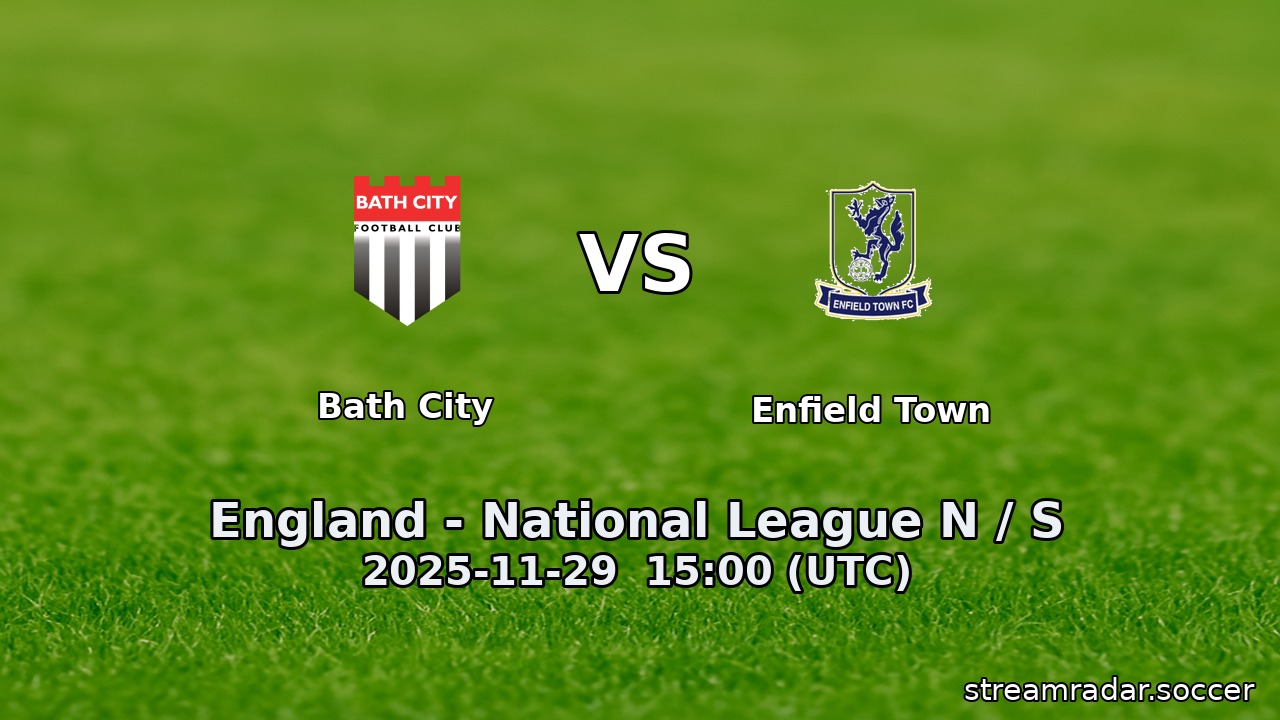 Bath City vs Enfield Town