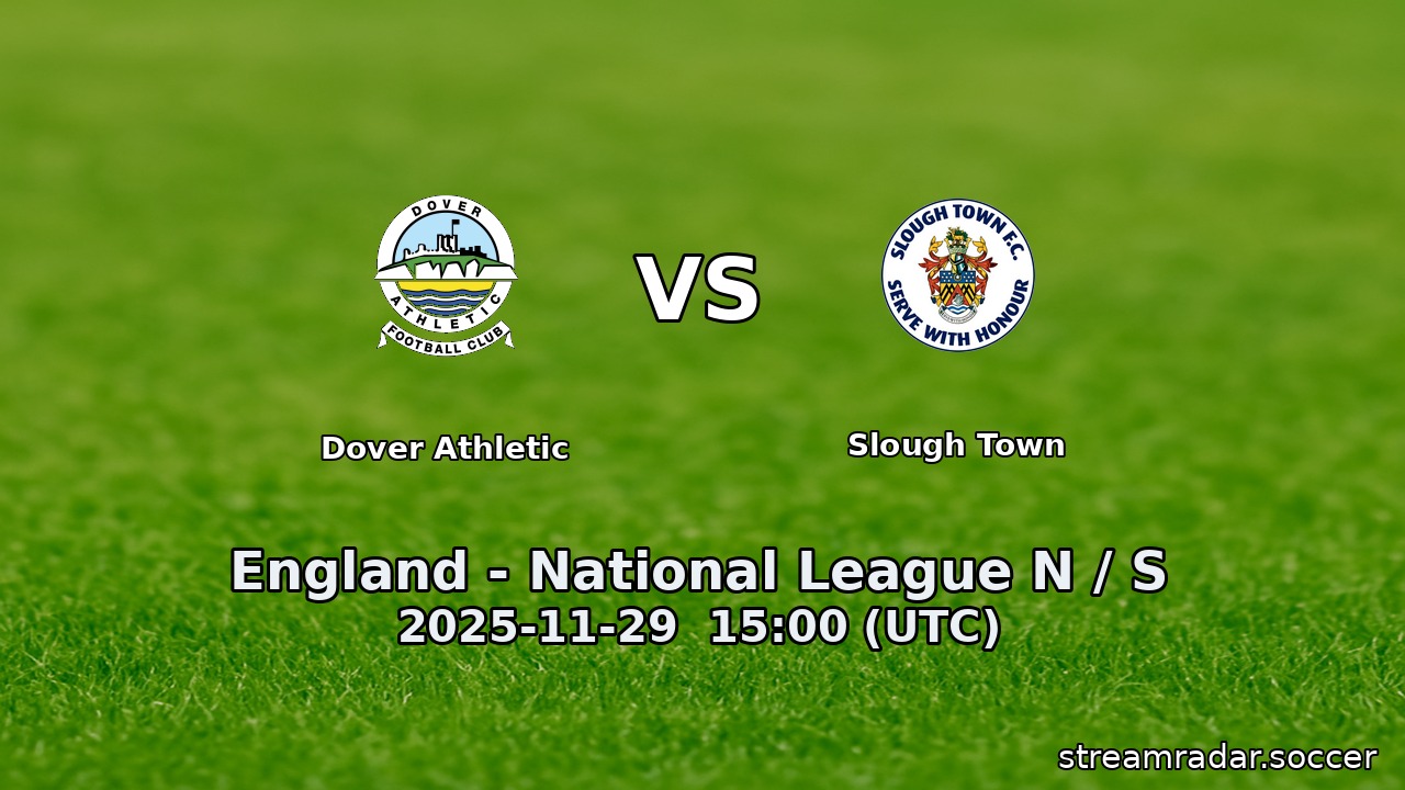 Dover Athletic vs Slough Town
