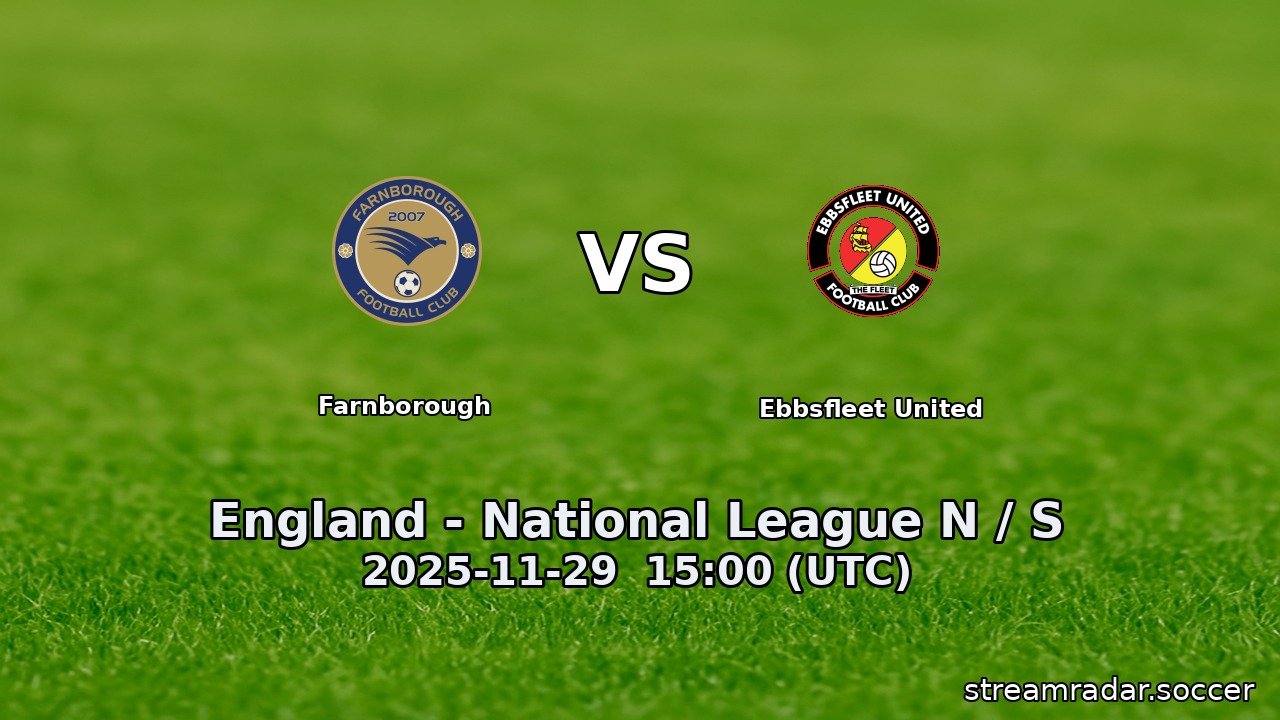 Farnborough vs Ebbsfleet United