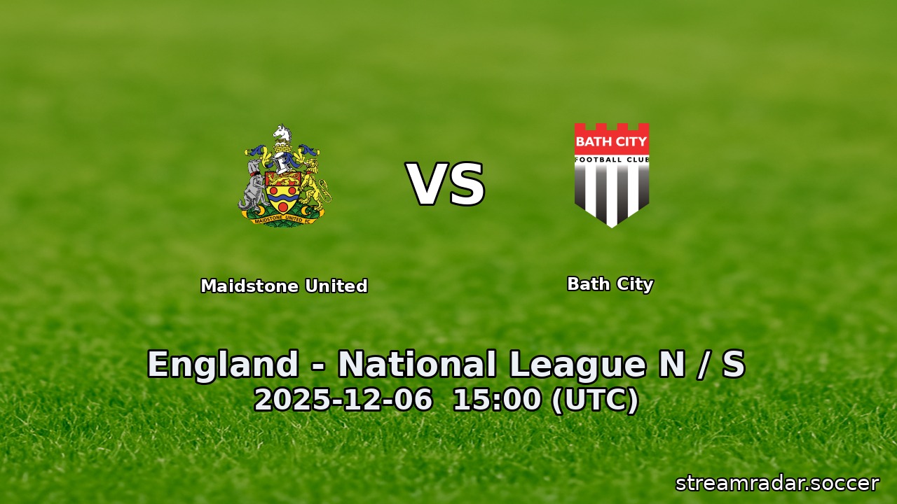 Maidstone United vs Bath City