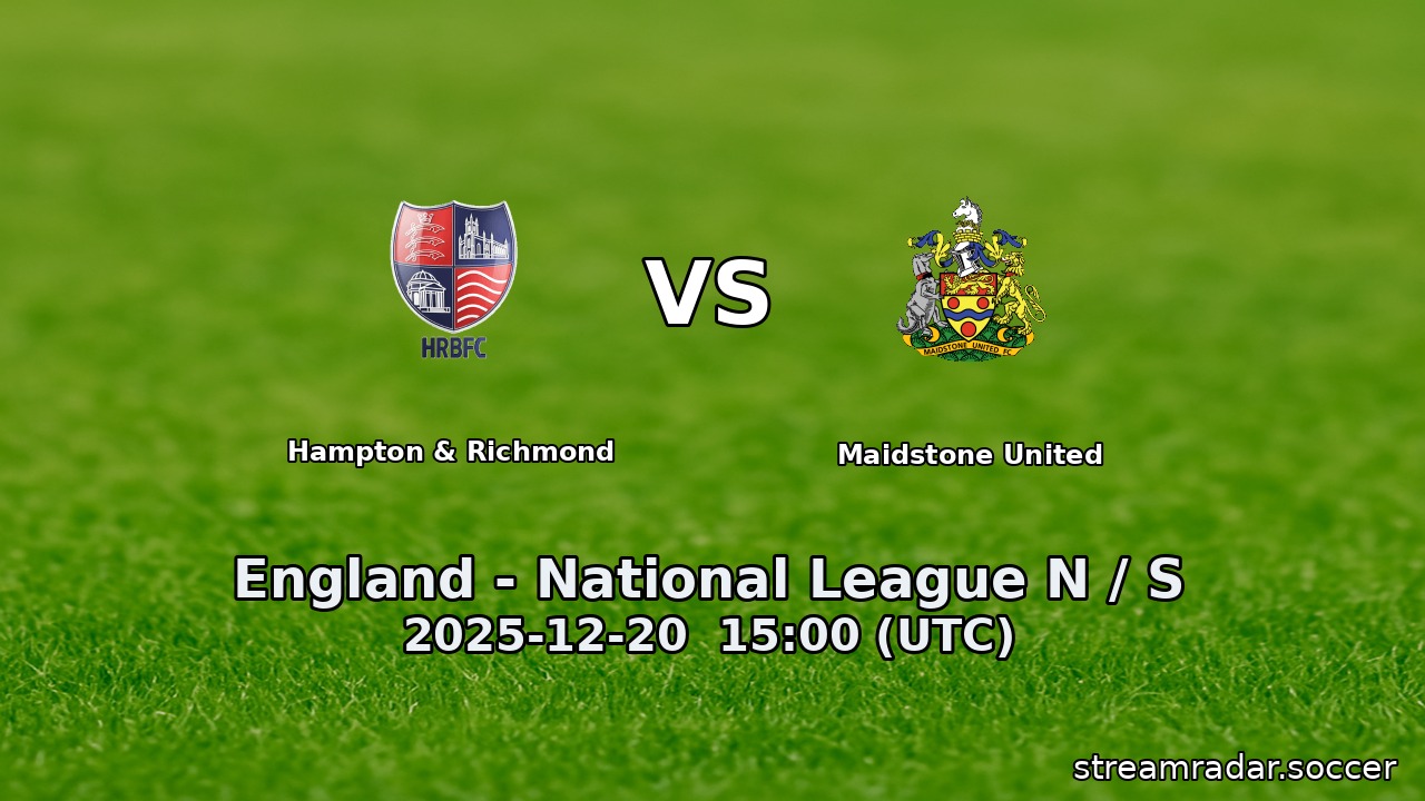 Hampton & Richmond vs Maidstone United