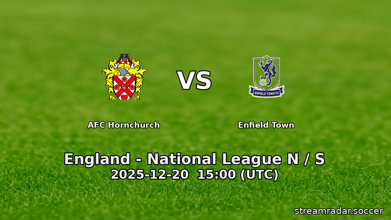 AFC Hornchurch vs Enfield Town