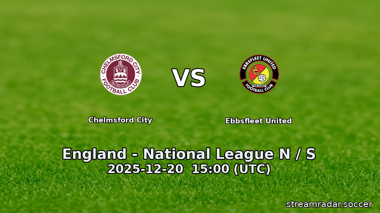 Chelmsford City vs Ebbsfleet United