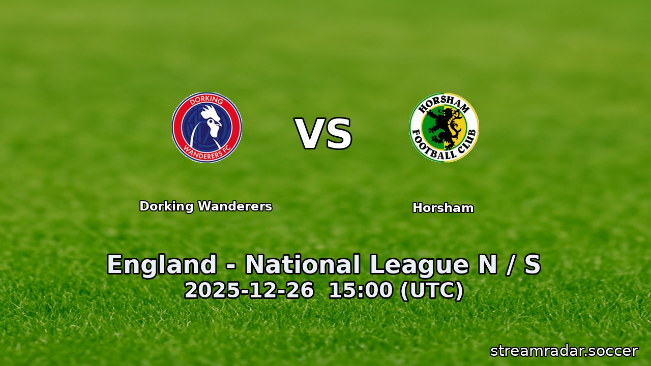 Dorking Wanderers vs Horsham
