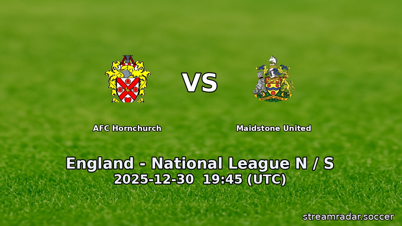 AFC Hornchurch vs Maidstone United