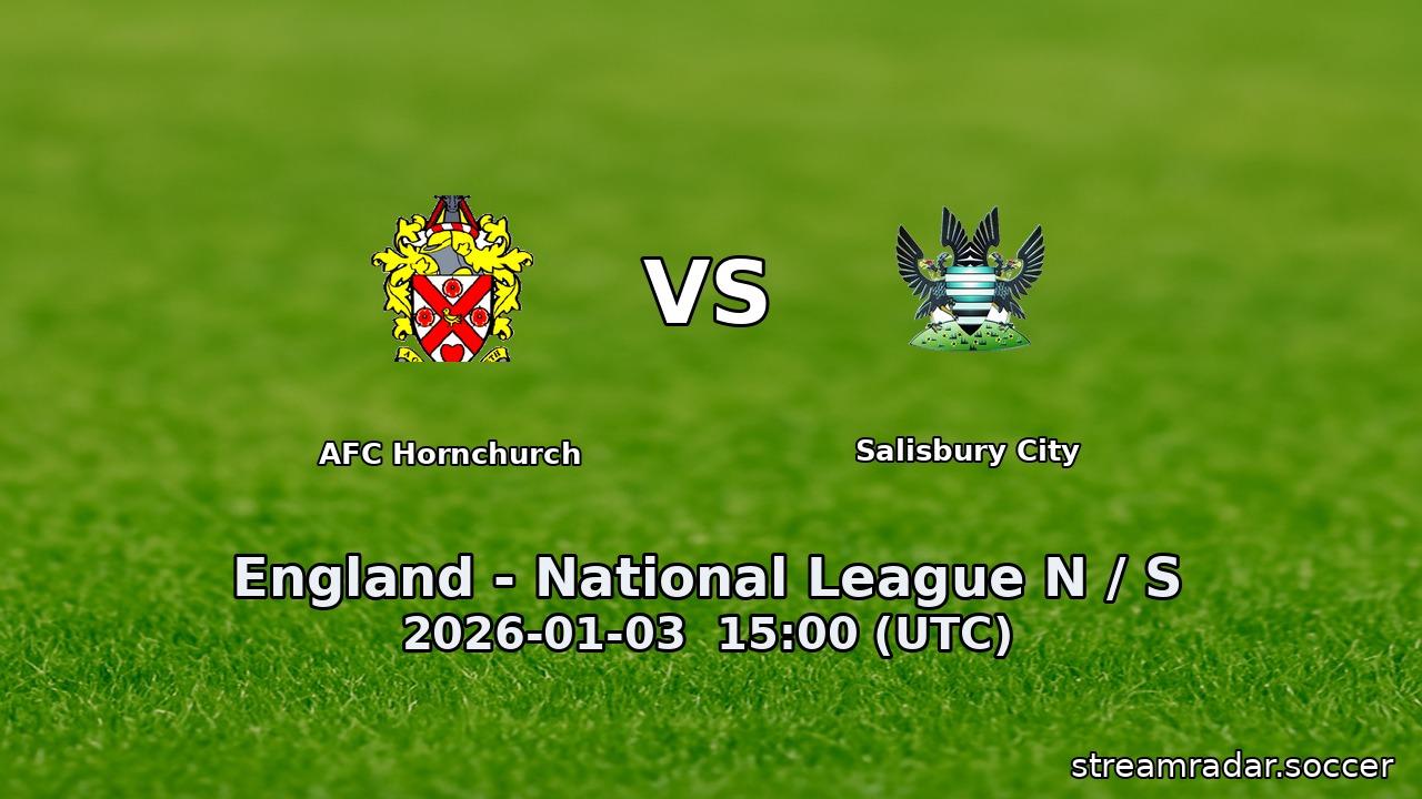 AFC Hornchurch vs Salisbury City