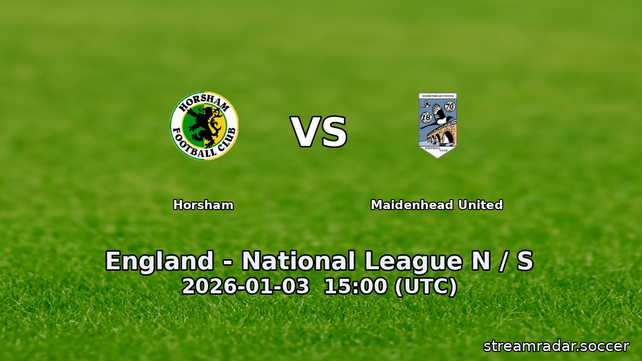Horsham vs Maidenhead United