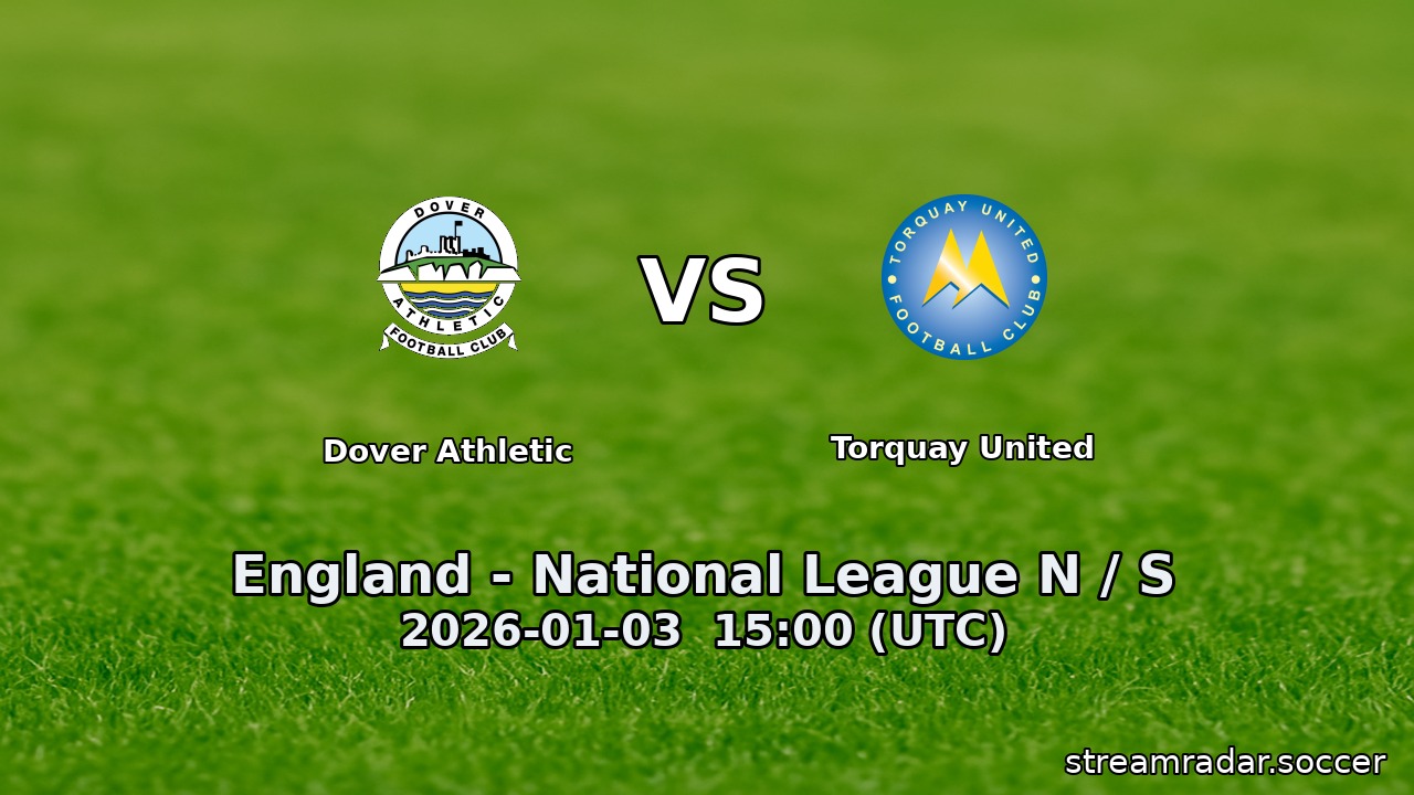 Dover Athletic vs Torquay United