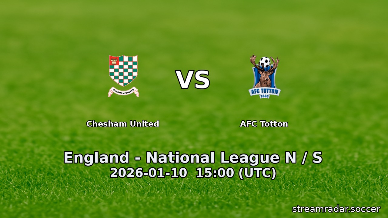 Chesham United vs AFC Totton