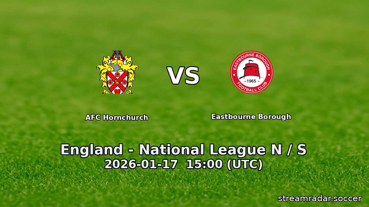 AFC Hornchurch vs Eastbourne Borough