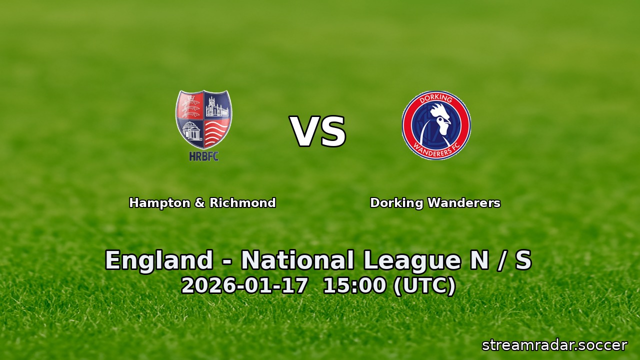 Hampton & Richmond vs Dorking Wanderers