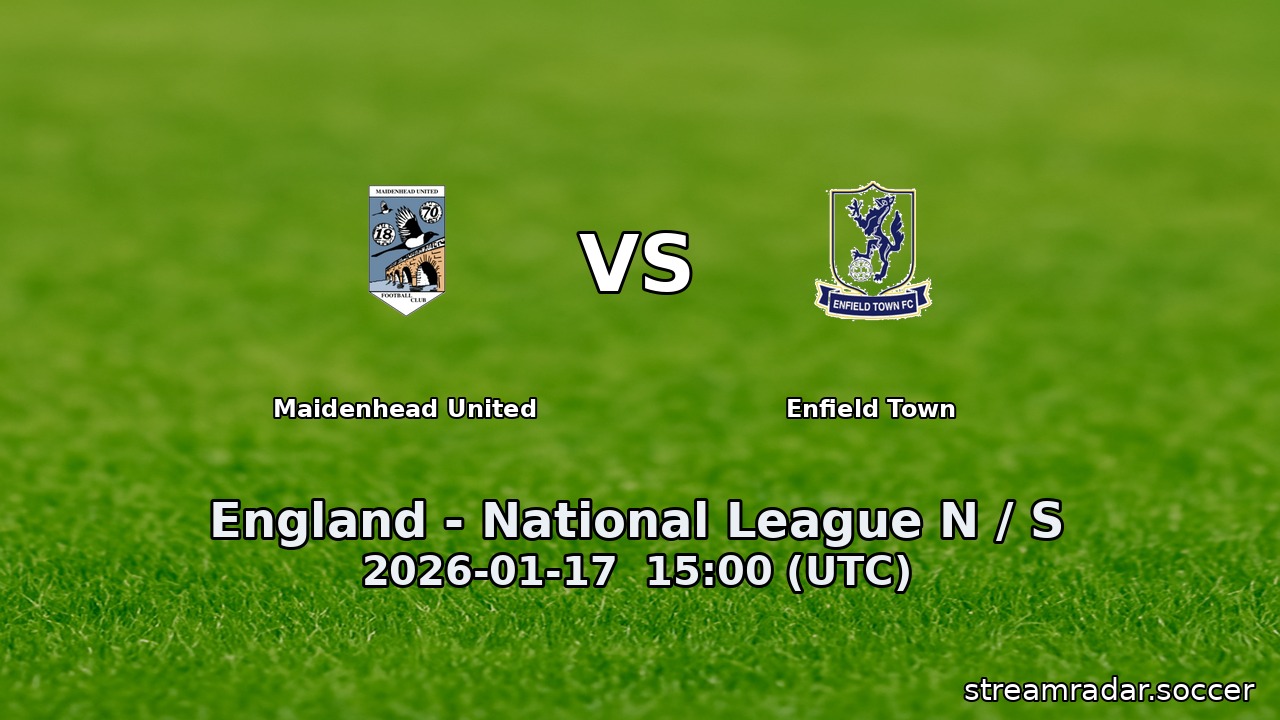 Maidenhead United vs Enfield Town