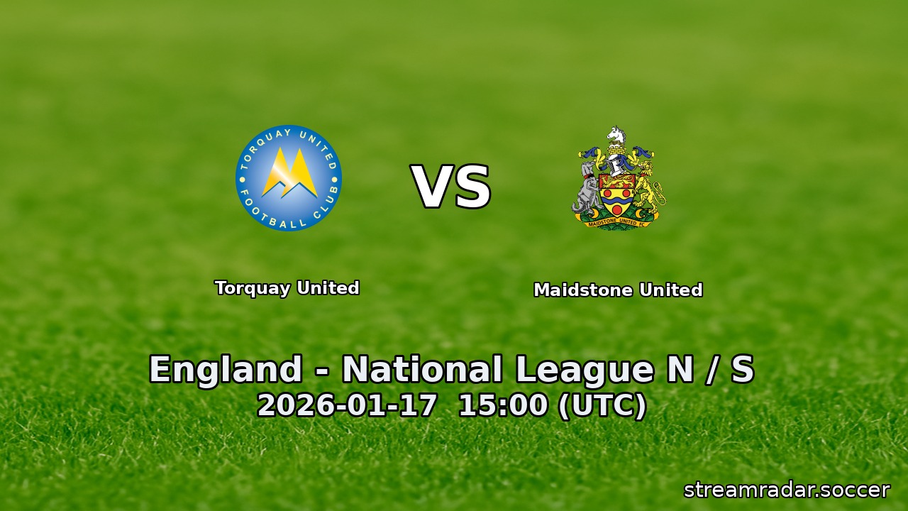 Torquay United vs Maidstone United