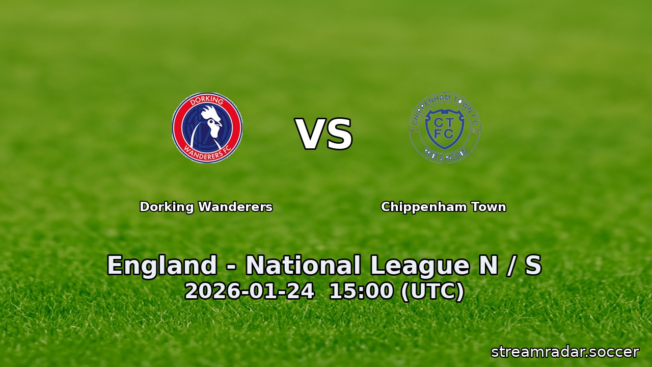 Dorking Wanderers vs Chippenham Town