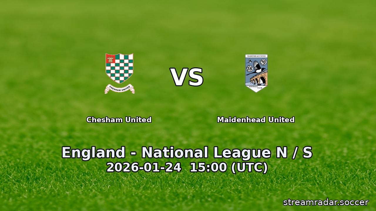 Chesham United vs Maidenhead United
