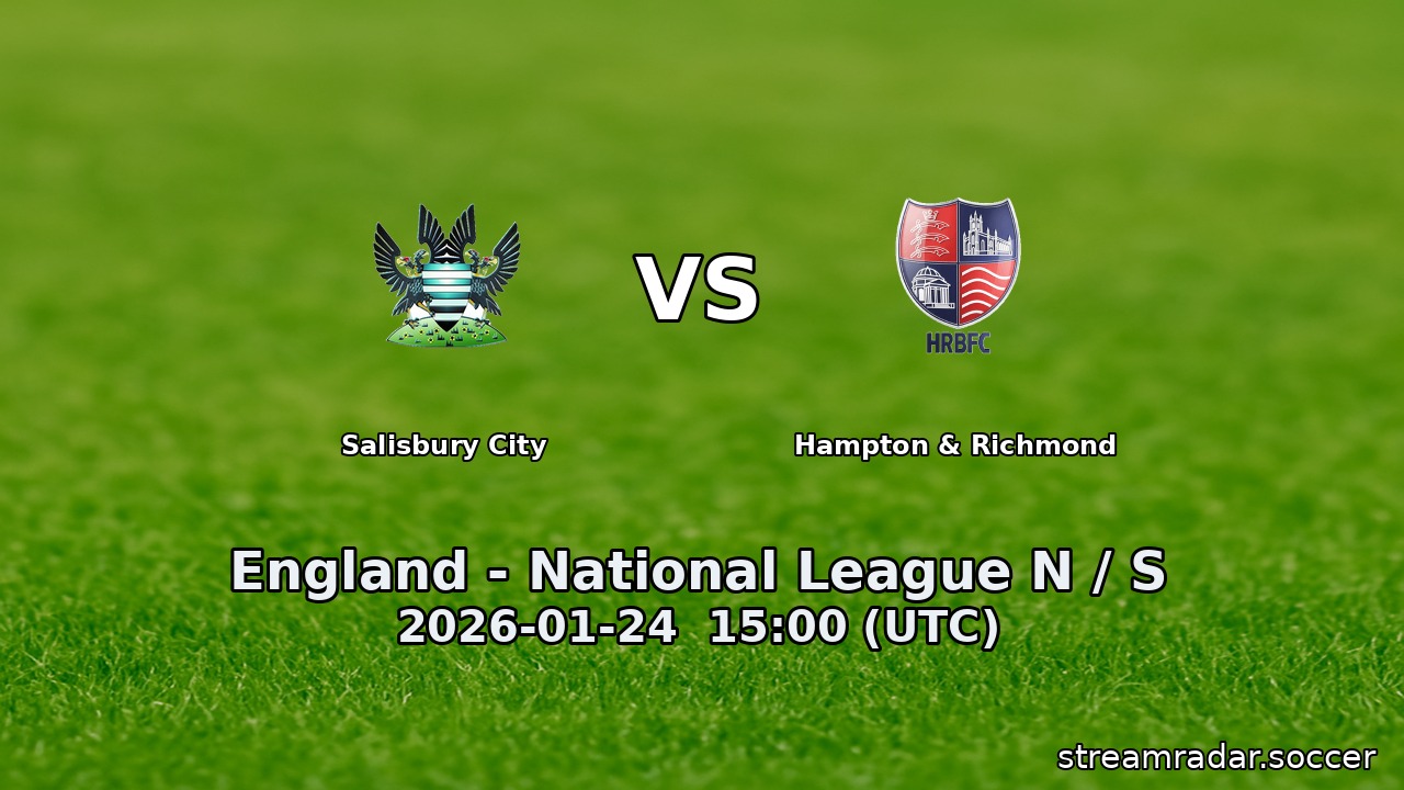 Salisbury City vs Hampton & Richmond