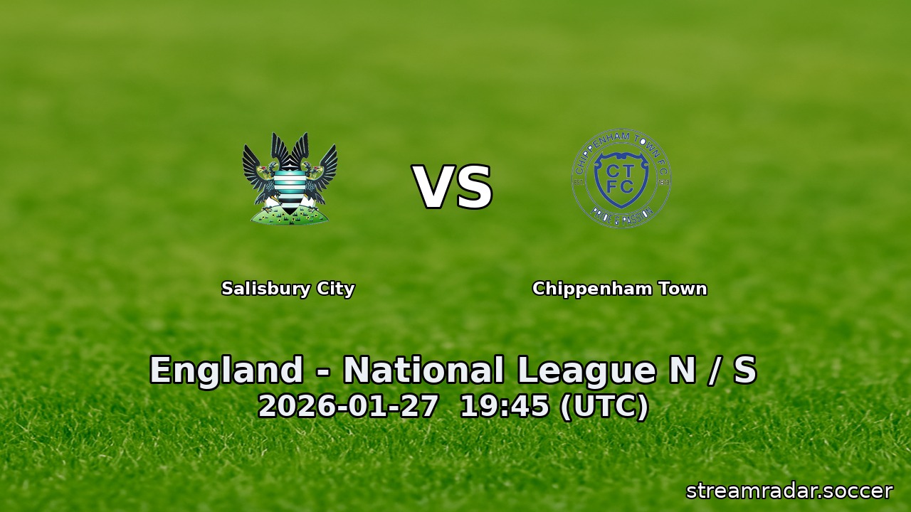 Salisbury City vs Chippenham Town