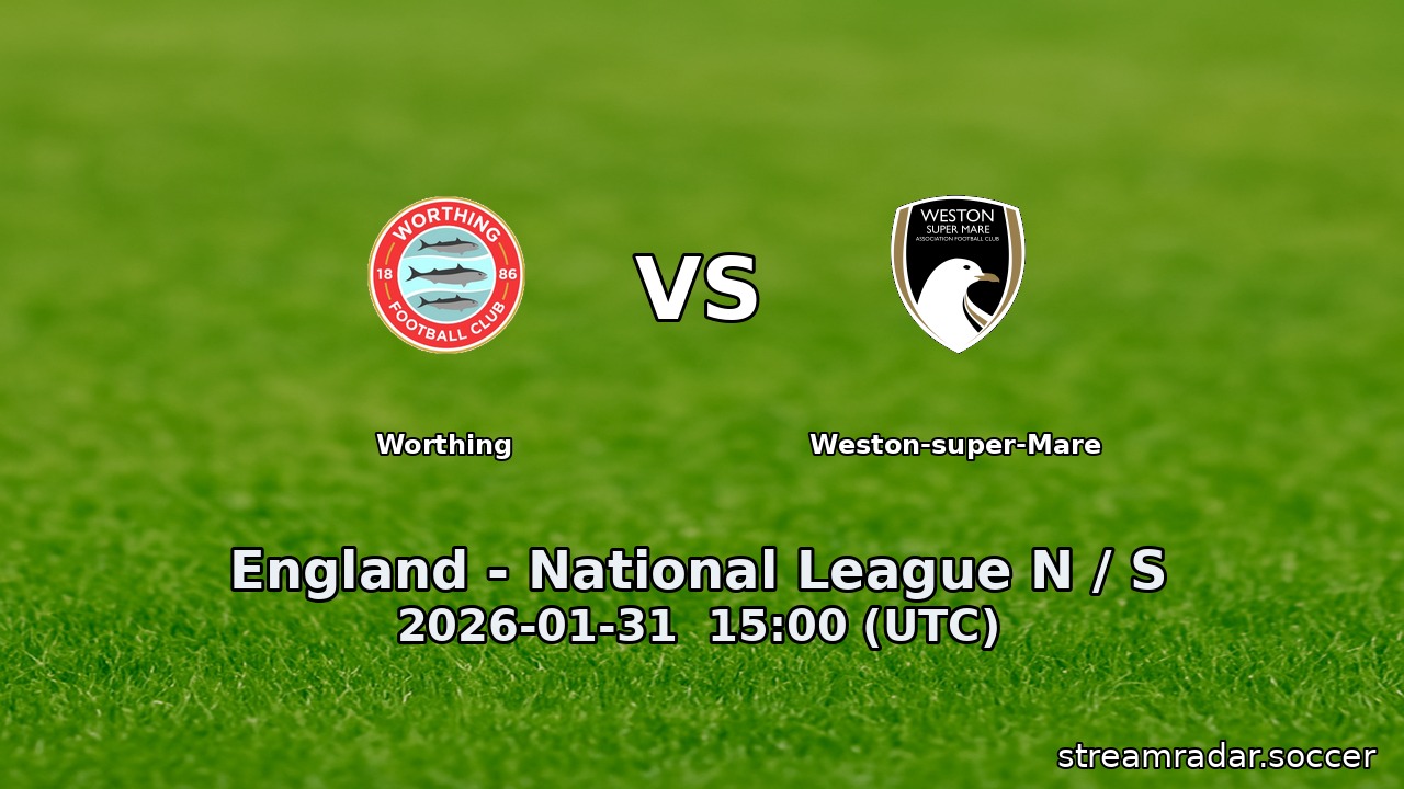 Worthing vs Weston-super-Mare