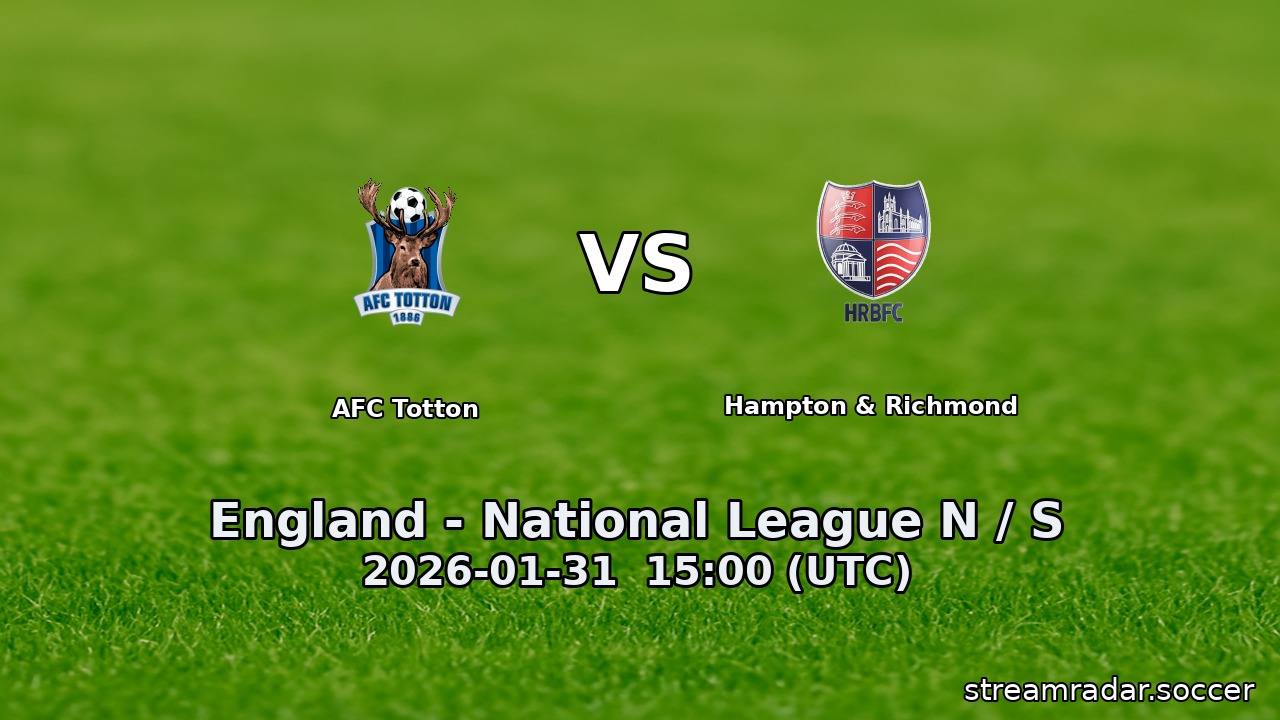 AFC Totton vs Hampton & Richmond