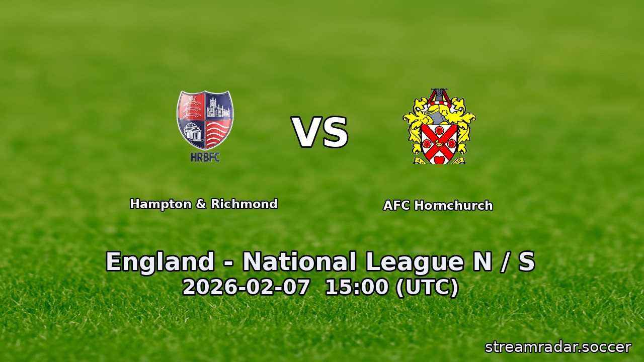 Hampton & Richmond vs AFC Hornchurch