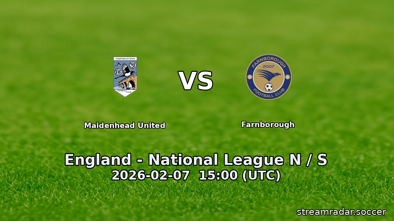 Maidenhead United vs Farnborough