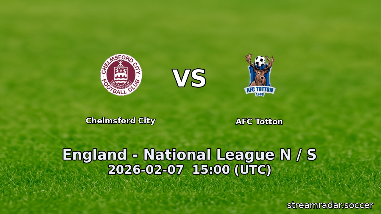 Chelmsford City vs AFC Totton