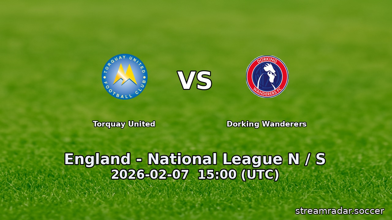 Torquay United vs Dorking Wanderers