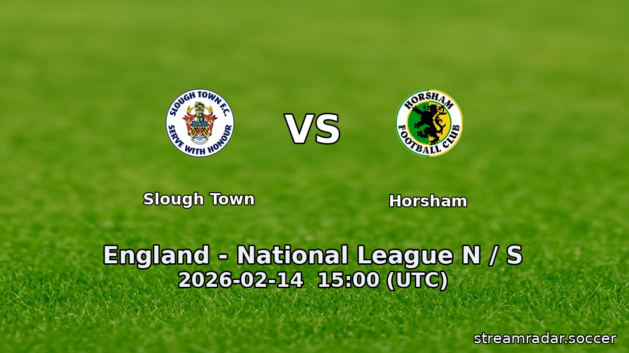 Slough Town vs Horsham