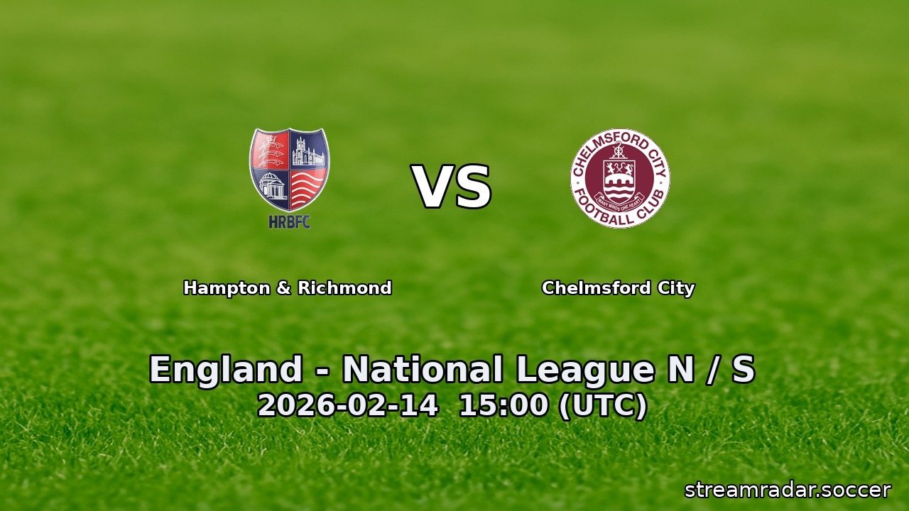 Hampton & Richmond vs Chelmsford City