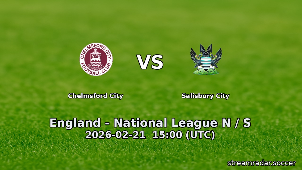 Chelmsford City vs Salisbury City
