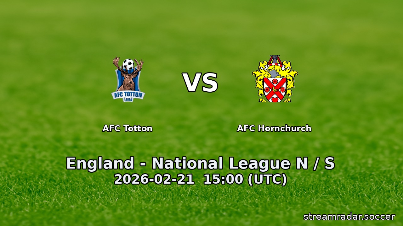 AFC Totton vs AFC Hornchurch