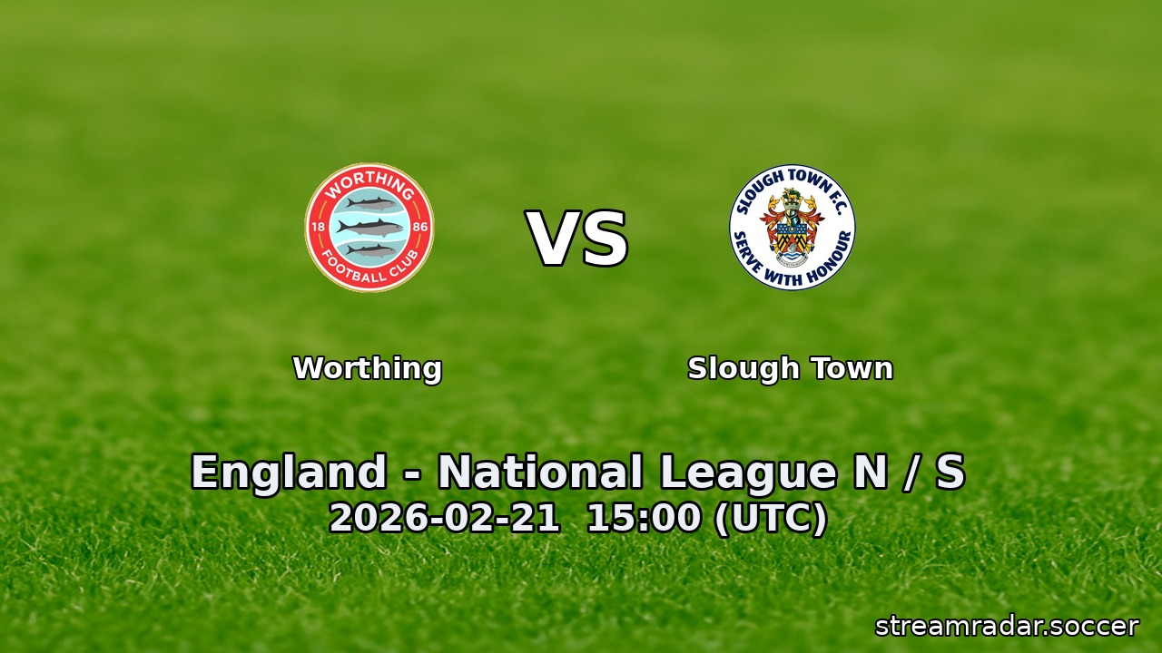 Worthing vs Slough Town