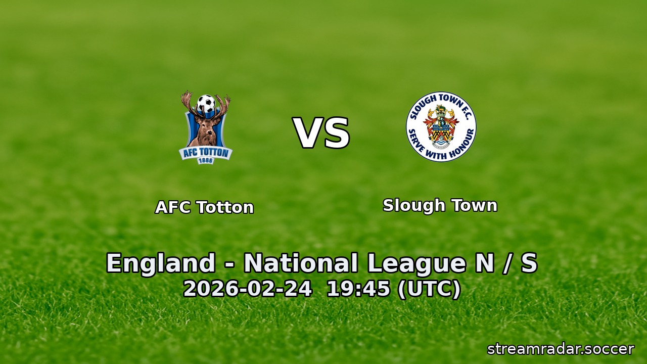 AFC Totton vs Slough Town
