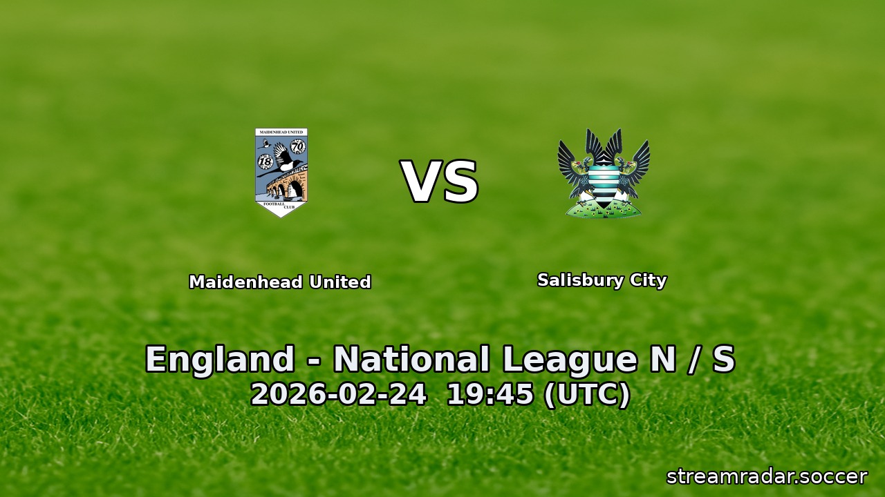 Maidenhead United vs Salisbury City