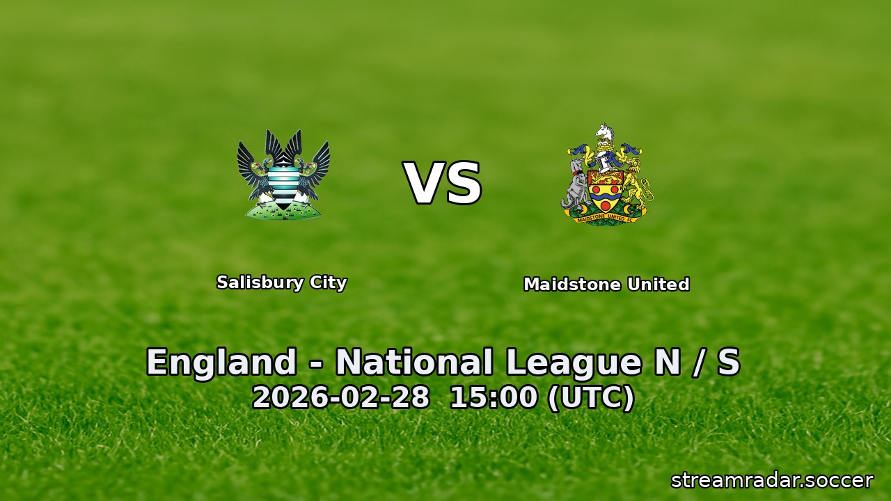 Salisbury City vs Maidstone United