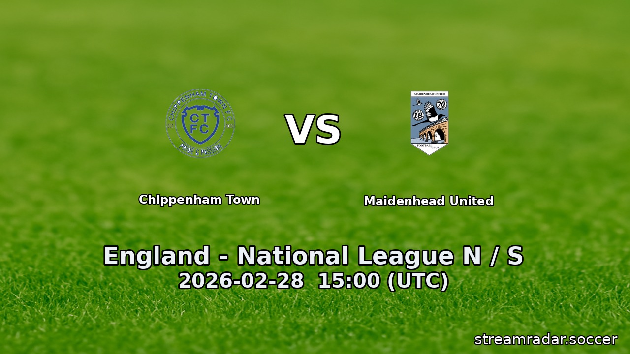 Chippenham Town vs Maidenhead United