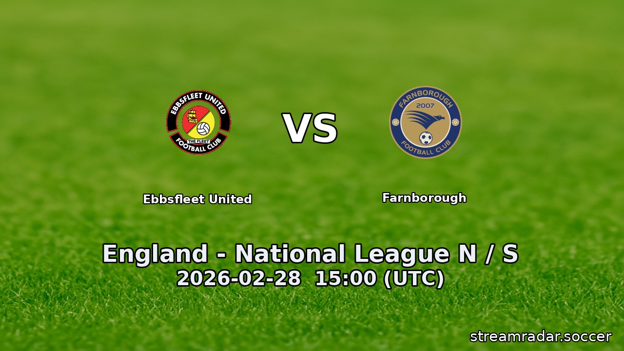 Ebbsfleet United vs Farnborough