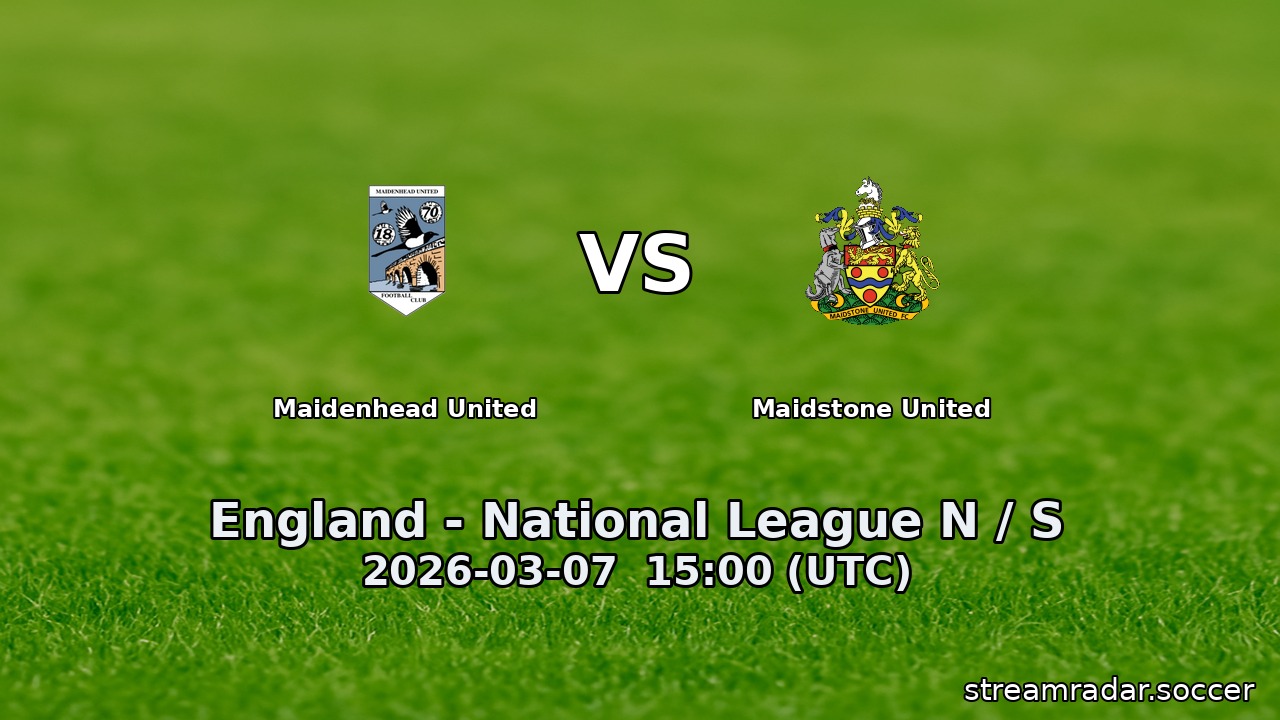 Maidenhead United vs Maidstone United