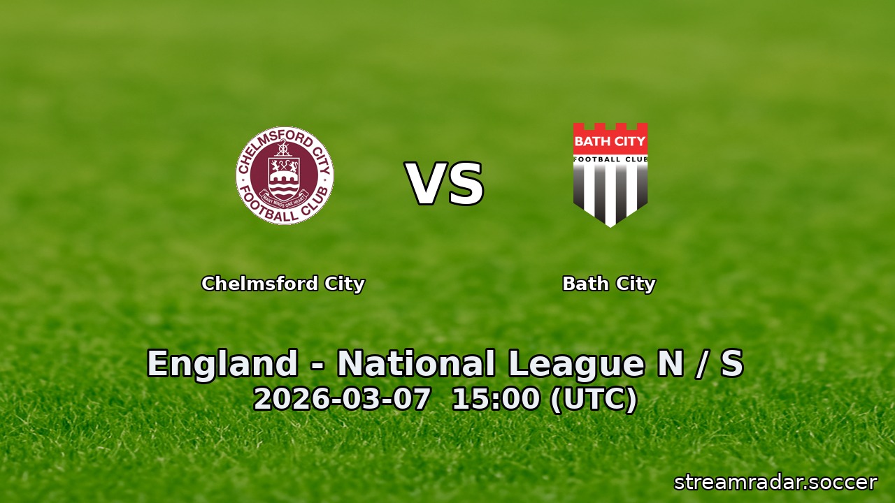 Chelmsford City vs Bath City