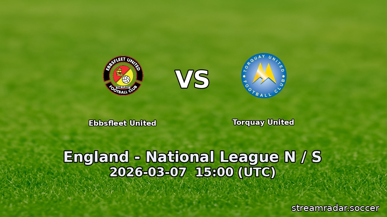 Ebbsfleet United vs Torquay United