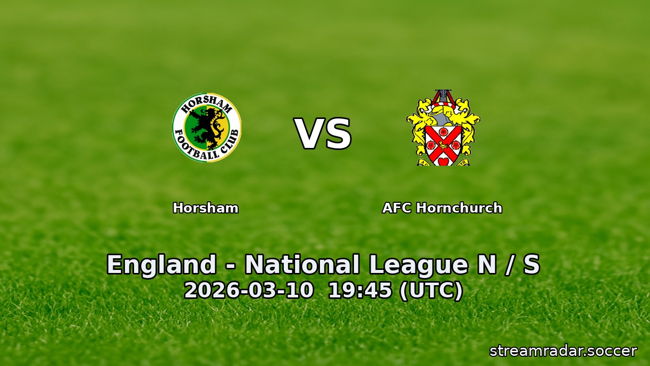 Horsham vs AFC Hornchurch