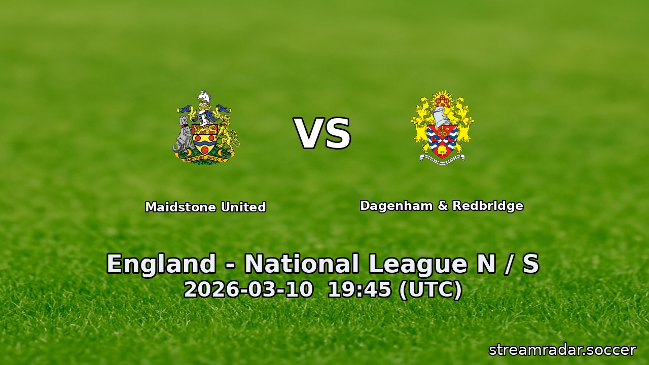 Maidstone United vs Dagenham & Redbridge